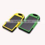 2016 Hotsale Waterproof Solar Power Bank 5000mAh, Portable Solar Charger thumbnail-6