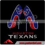 Fashion Texans High Heel Rhinestone Patterns T Shirt Iron Ons thumbnail-1