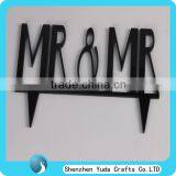 Mr & Mrs Acrylic Wedding Cake Topper thumbnail-3