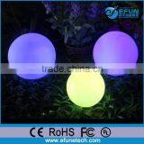 Battery Powered Rgb Color Changing White Plastic 3"pvc Small Led Ornament Ball thumbnail-1