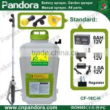 PP Plastic Battery Operated Farm Use China Taizhou Pandora Sprayer