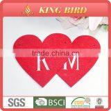 New Design Salable Fashion 100 Red Felt Placemat thumbnail-1