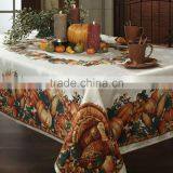 Rectangular Polyester Tablecloth for Thanksgiving or Wedding thumbnail-5