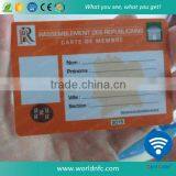 Custom CMYK Reprinted Plastic PVC Card With Hologram Sticker thumbnail-2