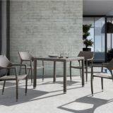 Outdoor Furniture Table And Loose Chair PE Rattan Wicker Powder Coating Aluminum Frame Teak Waterproof Fabric UV Proof thumbnail-1