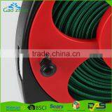 15m Flat Garden Hose Pipe & Reel With 4 Ways Spray Nozzle Gun Set thumbnail-3