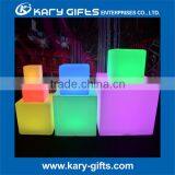Multi Size Available Led Furniture Square Shape Ottomans Led Cube Stool thumbnail-2
