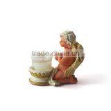 Wedding Decorative Glass Candle Holder,Polyresin Glass Bird Animal Candle Holder,Polyresin Glass Angel Christmas Candle Holder thumbnail-2
