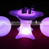 SIGMA 16 Colors Led Light Outdoor Dining Set Flower Shape Table And Chairs thumbnail-1