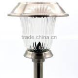 2pk Stainless Steel Solar Garden Lawn LED Path Light thumbnail-2