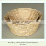 Decorative Hand Weave Seagrass Basket Set thumbnail-1