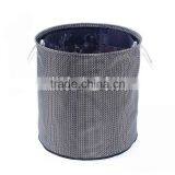 Folding Laundry Hamper With Closing, Bathroom Basket , With Cotton Rope Tote thumbnail-4
