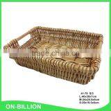 Rurality Rectangular Wicker Storage Basket for Home Shops or Market thumbnail-1