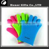 2015 Food Grade BBQ Kitchen Cooking Silicone Oven Gloves With Fingers thumbnail-4