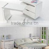 2016 New Design Mdf Wood Bed Side Table With Glossy Finised Set of 2 With Over Bed Table With Wheels thumbnail-1