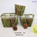 Rattan Flower Pot for Autumn Decor thumbnail-1