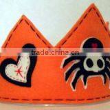 2017 New Hot Wholesale China High Quality Product Handmade Fabric Party Supply Headband Kid Design Felt Pageant Halloween Crown thumbnail-1