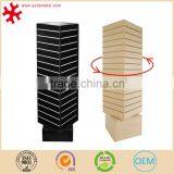 Revolving Wooden Slatwall Display With Spinner Rotating thumbnail-5