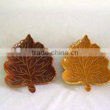 Ceramic Brown Color Leaf Plate Wholesale thumbnail-1