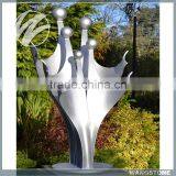 Abstract Modern Stainless Steel Painted Family Sculpture thumbnail-2