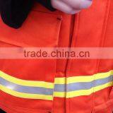 Fire Retardant Fireman Security 3m Reflective Safety Breathable Breathable Suit thumbnail-2