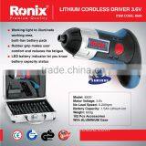 Ronix High Quality Cordless Screwdriver 3.6V 1.5Ah Model 8500