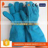 DDSAFETY 2017 Green Cow Split Welding Gloves thumbnail-1