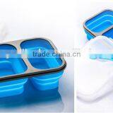 The Large Size Silicone Pack Away Lunch Box Folds Flat thumbnail-4