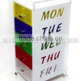 5-tier Colorful Storage K/D Drawer Cart thumbnail-1