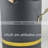 Home Fireside 17inch Matte Black Metal Coal Scuttle thumbnail-4