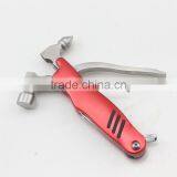 Red Multi-function Tool Hammer Drill Plier 7 in 1 Multi Hammer thumbnail-2