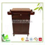 High Quality Mobile Bamboo Buffet Trolley thumbnail-1