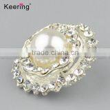 Fashionable Custom Pearl Rhinestone Buttons for Garments WBK-1464 thumbnail-3