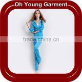 Custom CVC Velour Track suits /Jogging Suits/ Lady's sport suits with Factory price