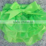 Satin Ruffle Shorts Solid Color Baby Bloomers Wholesale Kids Underwear thumbnail-6