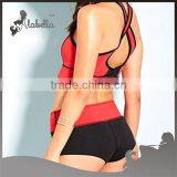 Colorblocked Neoprene Reversible Athletic Shorts thumbnail-3