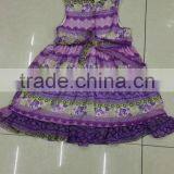 Yiwu Stocks Lots Girl's Colorful Fashion Printed Dress thumbnail-6