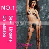 2015 High Quality Hot Sales Fishnef Lingerie Bedroom Costumes Sexy Micro Teddy Lingerie thumbnail-1