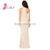 Women Backless Sleeveless Slim Maxi Party Cocktail Long Maxi Dress thumbnail-3