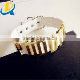 Hot Sale Simple Harley Quinn PUDDIN White Leather Choker Necklace