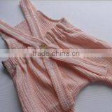 Hot Sale!! Muslin Newborn Baby Bodysuit Unisex Baby Jumpsuit Peach Adjustable Straps Rompers thumbnail-4