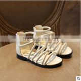 Latest high quality girls shoes hollow out flat beach shoes for small girls