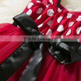 Flower Children Baby Dress Polka Dot Sleeveless Latest Party Wear Flower Girl Dresses for 1-7 thumbnail-4