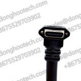 PoCL Right Angle Mini Camera Link Cable Assemblies With L Type 90 Degree MDR 26Pin Male Connector