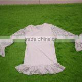 Children Shirts and Skirts 2pcs Outfits Teenager Summer Work Suits Wholesale Lace Tops Ruffle Child Clothing Top Quality Clothes thumbnail-2