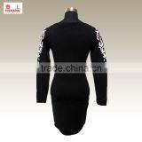 Jacquard 75%Viscose 25%Polyester Fashion Lady Dress Sweater More Choose thumbnail-2