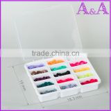 PP Plastic 15 compartments Transparent Electronic Components Storage Box Beads Box