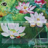 Chinese Style Fabric Lotus Printed Cotton Linen Fabric Fo Cloth Househoud thumbnail-3