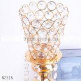 Hot Sale Crystal Candle Holder for Wedding Decoration JC-001 Set of 2 thumbnail-2