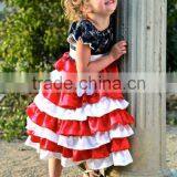 Baby Girls 4th of July Summer Style Ruffle Dress for Wholesale